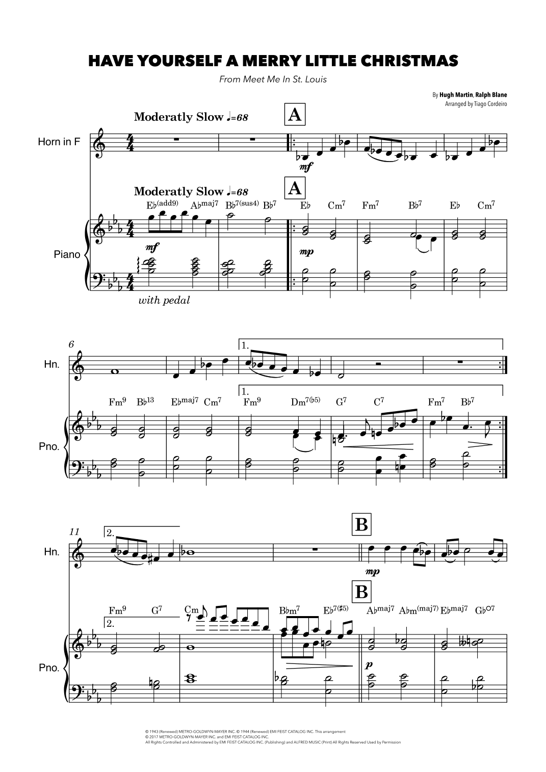 Have Yourself A Merry Little Christmas (arr. Tiago Cordeiro)
