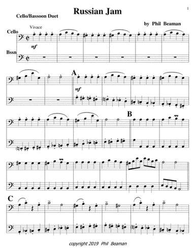 Russian Jam-cello and bassoon duet