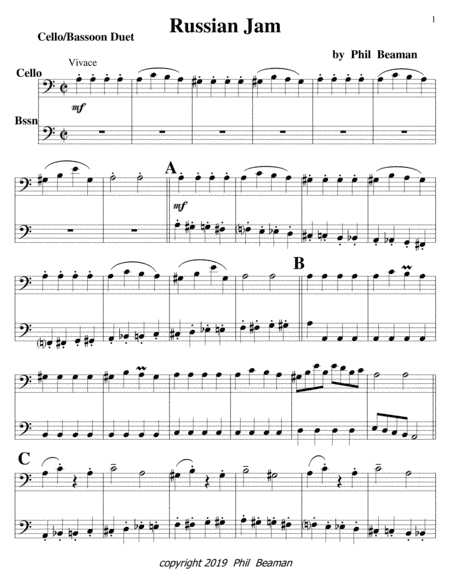 Russian Jam-cello and bassoon duet