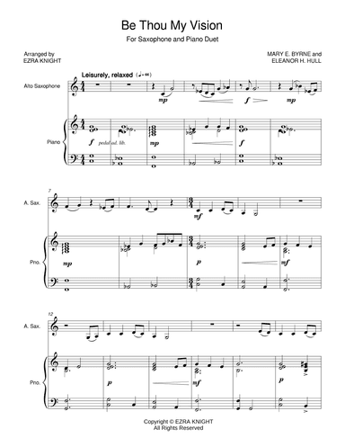 Be Thou My Vision (arr. Ezra Knight)