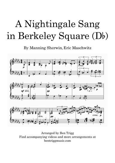 A Nightingale Sang In Berkeley Square (arr. Ben Trigg)