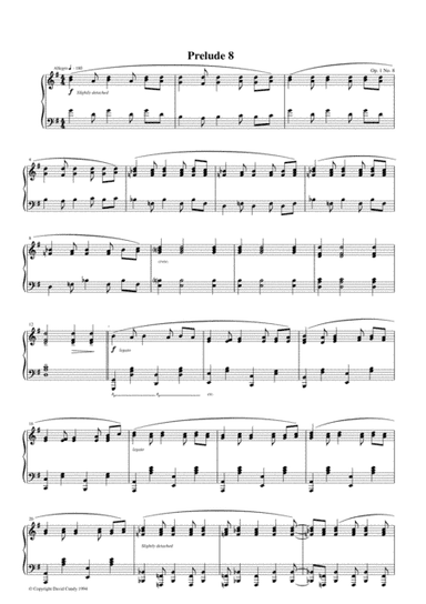 Prelude #8, Op. 1, No. 8