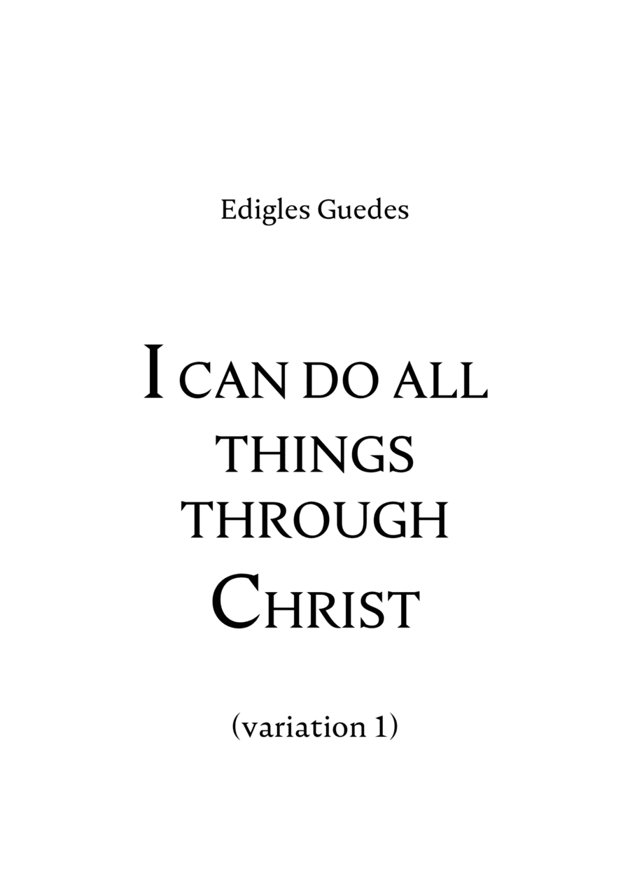 I can do all things through Christ (variation 1)
