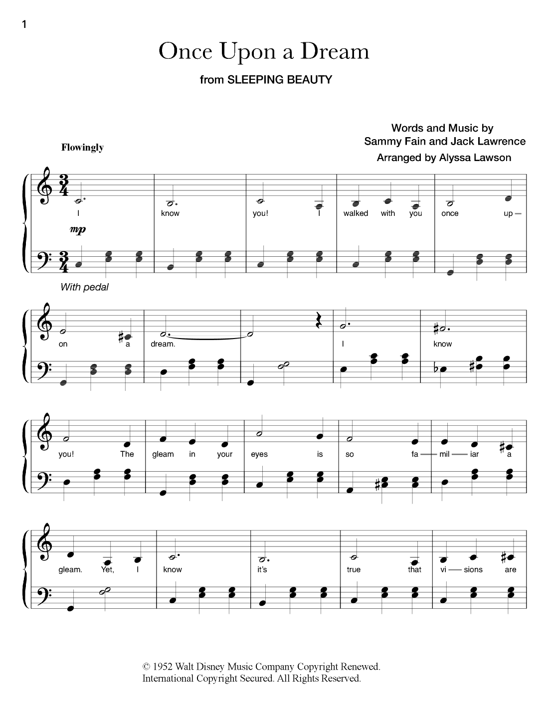 Once Upon A Dream (arr. Alyssa Lawson)