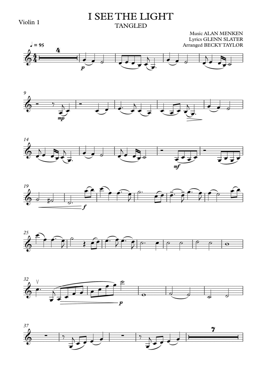 I See The Light (arr. Becky Taylor)