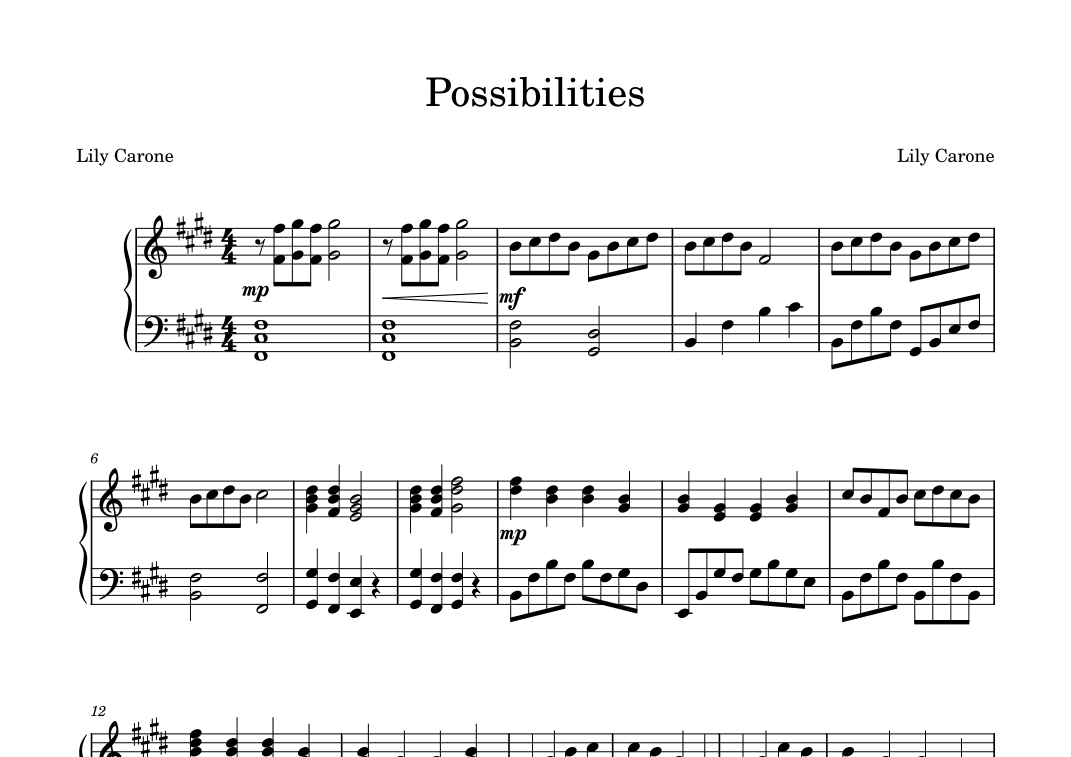 Possibilities