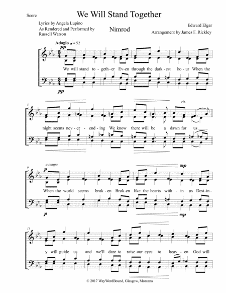 We Will Stand Together - Nimrod (arr. James F. Rickley)