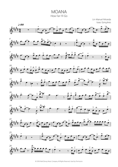 How Far I'll Go (arr. Isaac Gonçalves)