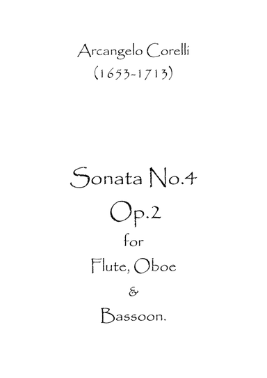 Sonata No.4 Op.2 (arr. Spence Bundy)