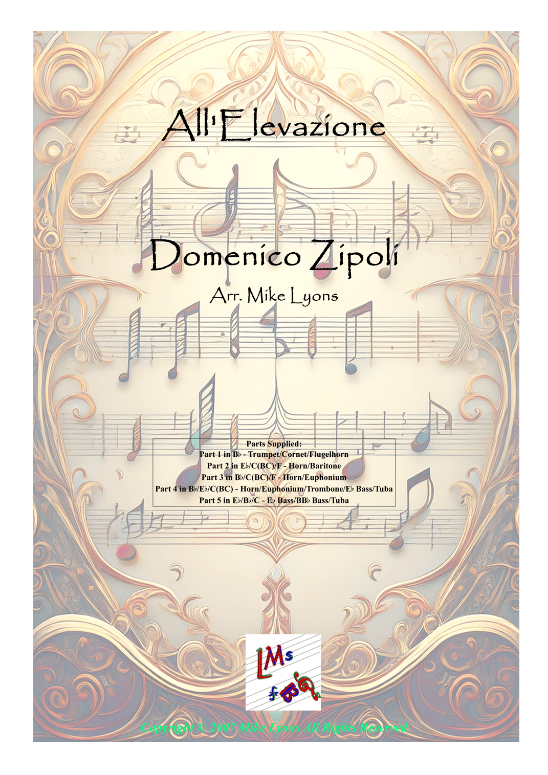 Brass Quintet - All'Elevazione (arr. Mike Lyons)