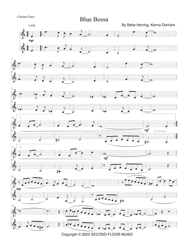 True Blue Bossa (arr. P. R. Frederick)