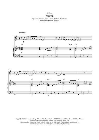 Mama (arr. Kaiserin Rebecca)