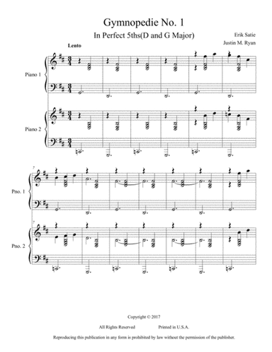 Gymnopedie No. 1 (arr. Justin M. Ryan)