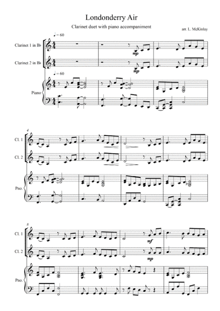 Londonderry Air - clarinet duet (arr. L McKinlay)