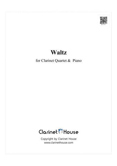 Brahms Waltz (Op.39, No. 15) for Clarinet Quartet & Piano (arr. Clarinet House)