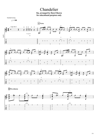 Chandelier (arr. Daryl Shawn)