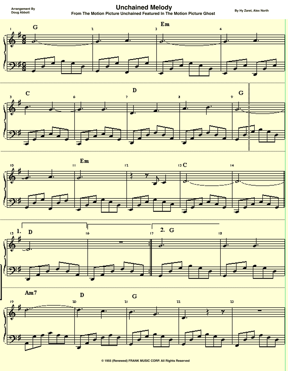 Unchained Melody (arr. Doug Abbott)