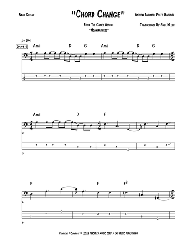 Chord Change (arr. Accubass)