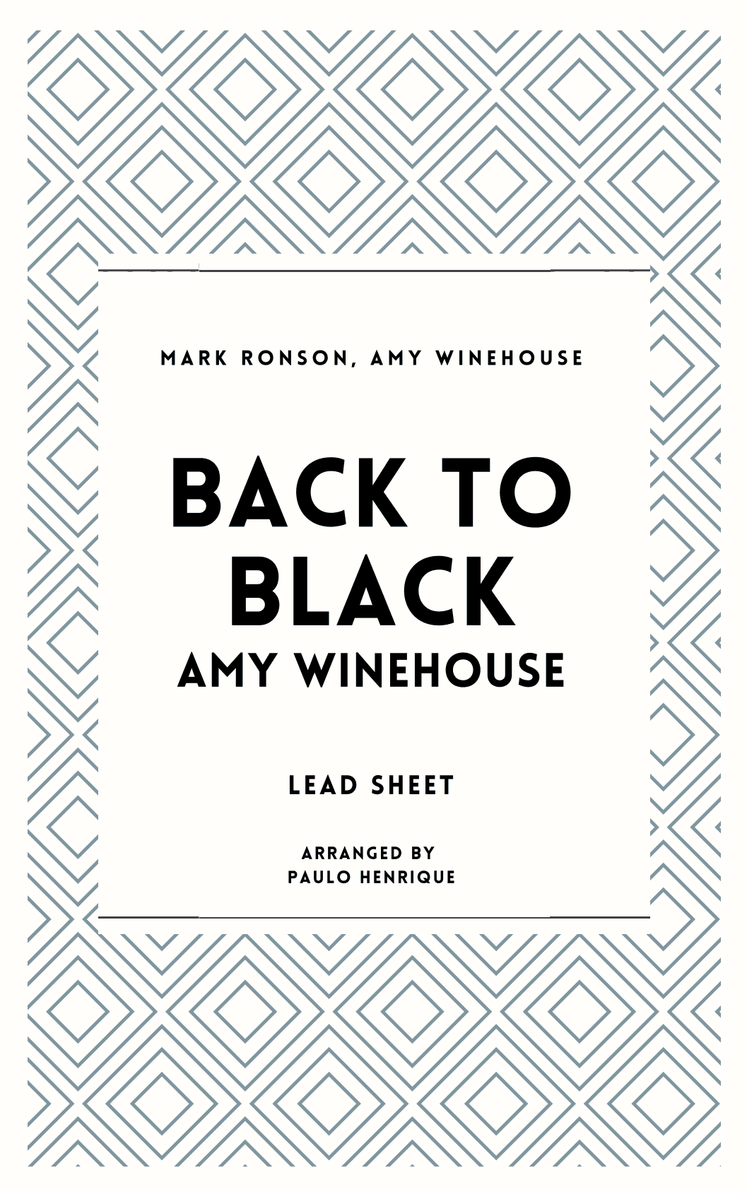 Back To Black (arr. Paulo Henrique)