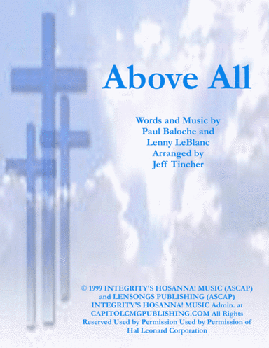 Above All (arr. Jeff Tincher)