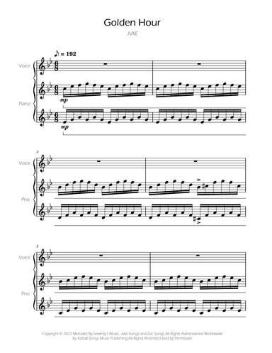Golden Hour (arr. Ygor Nunes)