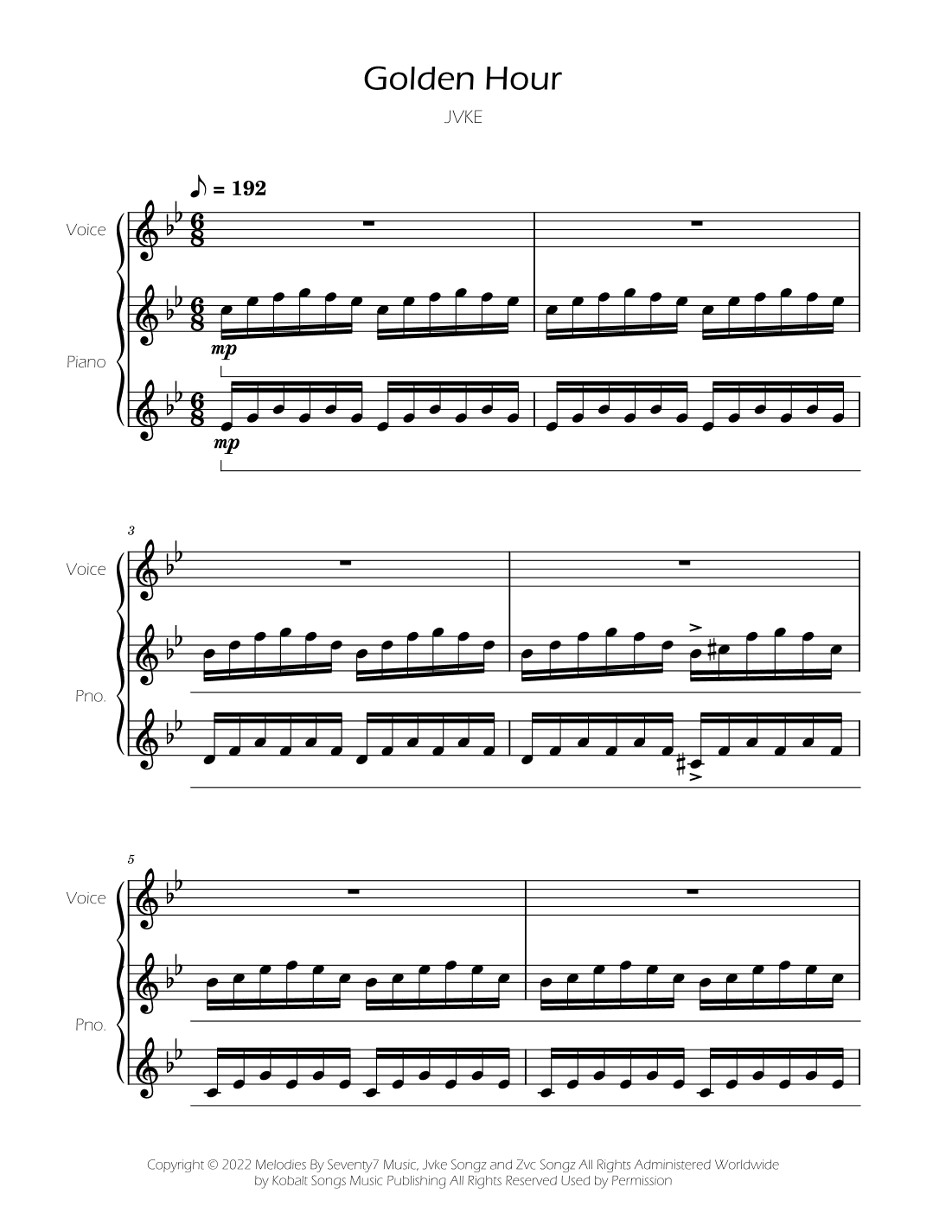 Golden Hour (arr. Ygor Nunes)