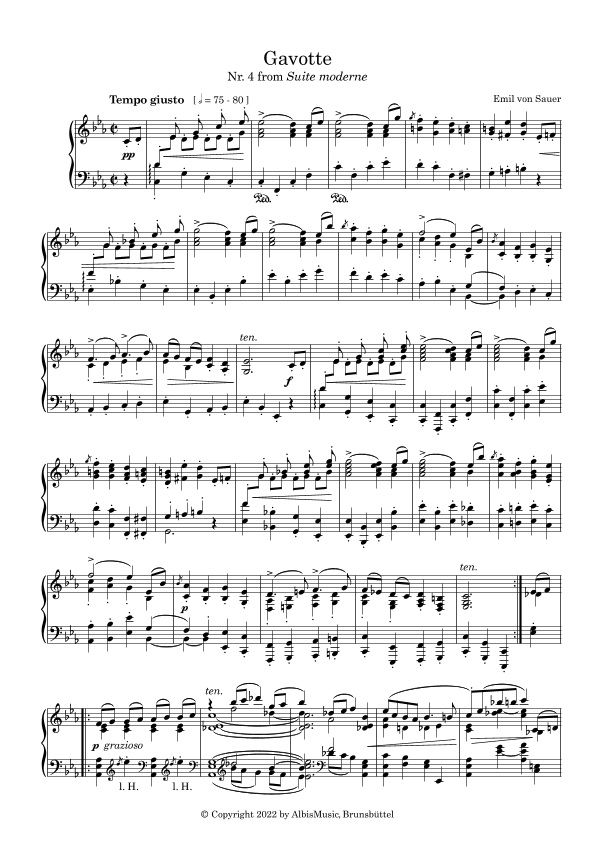 Gavotte No. 4 from "Suite modere"