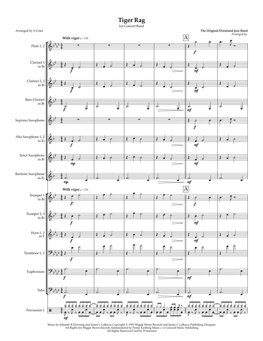 Tiger Rag (arr. Sarah J Coles)