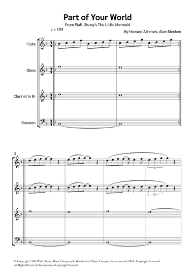 Part Of Your World (reprise) (arr. Jackson Spindler)