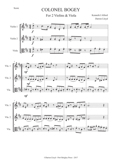 Colonel Bogey String Trio (arr. Darren Lloyd)