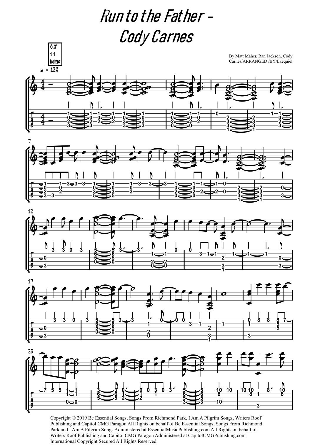 Run To The Father (arr. BY EZEQUIEL EDIÇÕES)