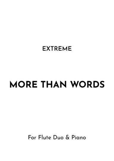 More Than Words (arr. Jireh J.)