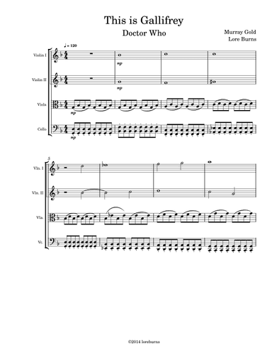 This Is Gallifrey: Our Childhood. Our Home (arr. Lore Burns)