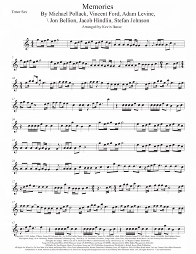 Memories (arr. Kevin Busse)