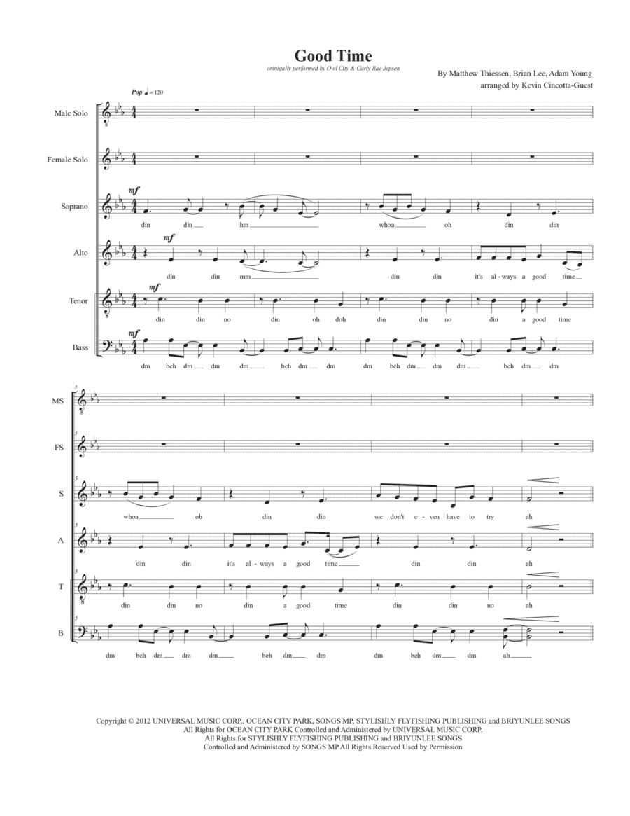 Good Time (arr. Kevin Cincotta-Guest)