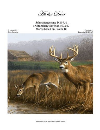 As the Deer (arr. John Drewitt)