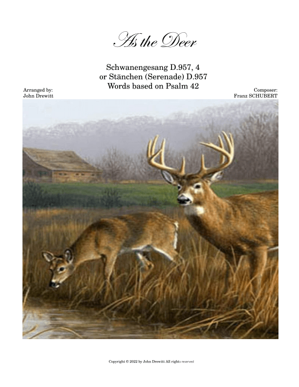 As the Deer (arr. John Drewitt)