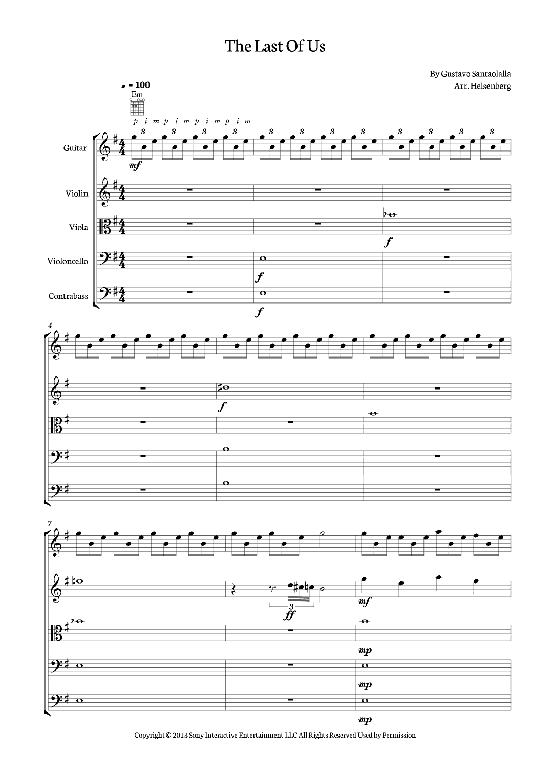 The Last Of Us (arr. Heisenberg)