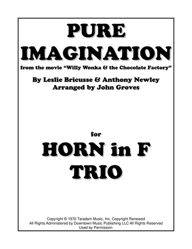 Pure Imagination (arr. John Groves)