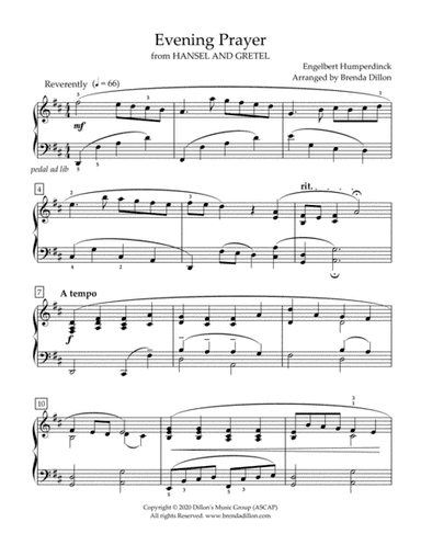 Evening Prayer (arr. Brenda Dillon)