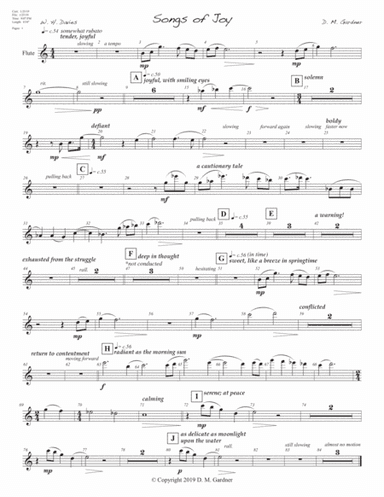 Songs of Joy (INSTRUMENTAL PARTS ONLY)