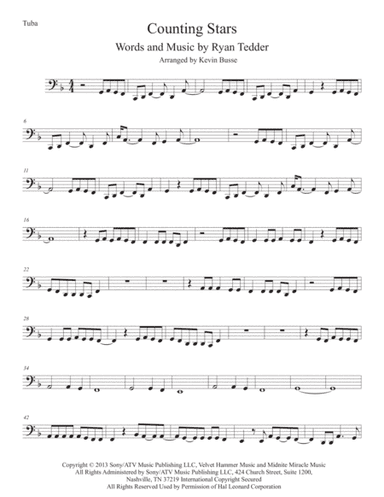 Counting Stars (arr. Kevin Busse)
