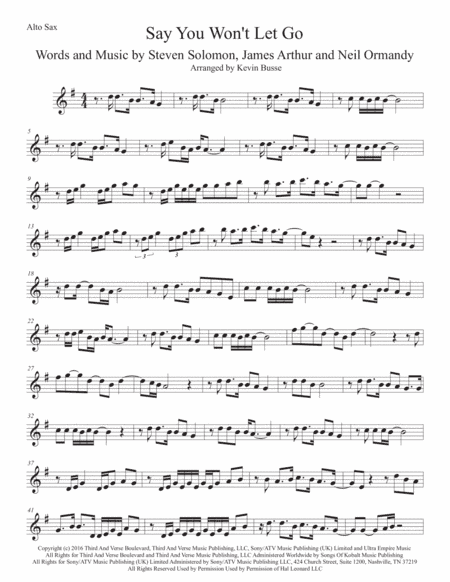 Say You Won't Let Go (arr. Kevin Busse)