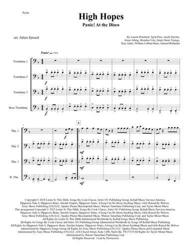 High Hopes (arr. Julien Simard)