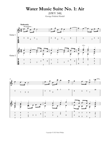 Water Music Suite No. 1: Air (arr. Mark Phillips)