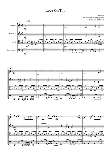 Love On Top (arr. Ian Anderson)