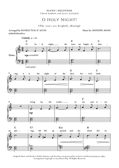 O Holy Night (arr. Danilo "Daca" Alves)