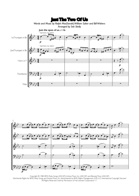 Just The Two Of Us (arr. Seb Skelly)