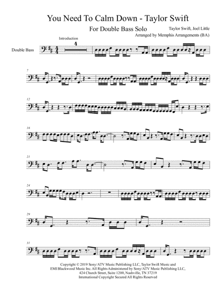 You Need To Calm Down (arr. Memphis Arrangements (BA))