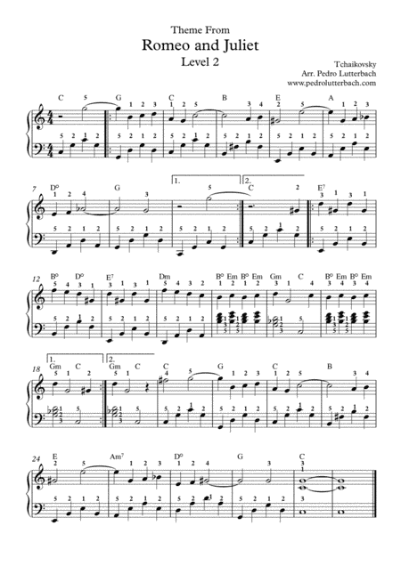 Romeo and Juliet Theme (arr. Pedro Lutterbach)